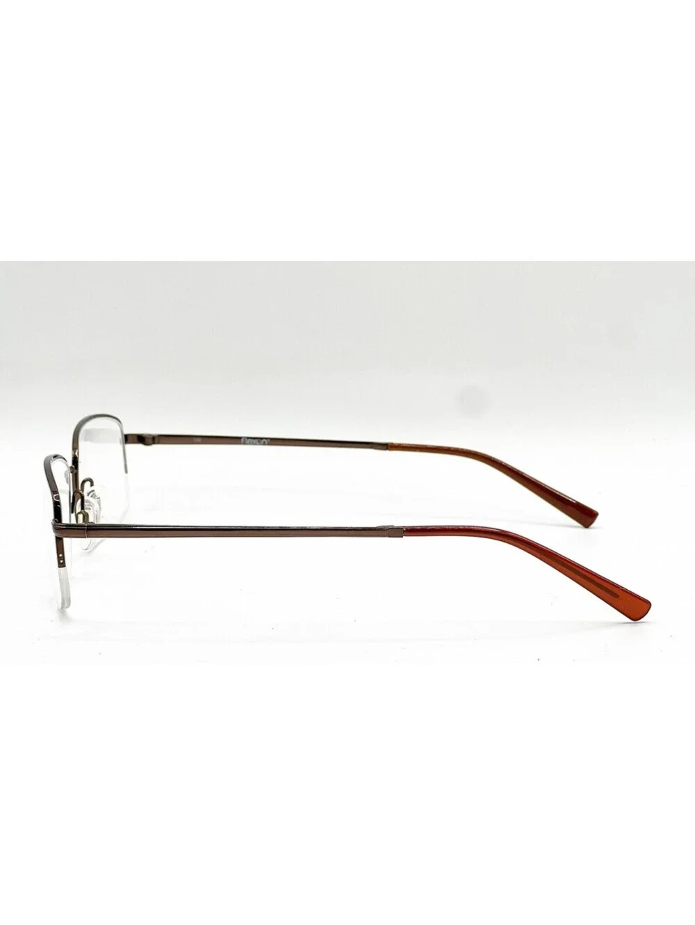 Flexon Jefferson 600 210 Brown Authentic Eyeglasses 57-18-145